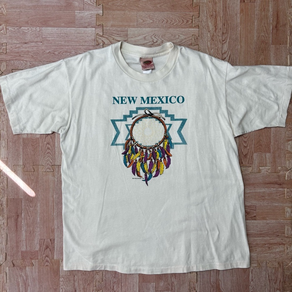 VTG Hazelwoods New Mexico Shirt Large Dream-Catcher Art Native Southwestern 1996